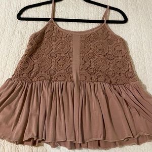XXS Lined flowy spaghetti strap summer top EUC
